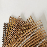 Maille décorative architecturale de luxe, filet métallique tissé en acier inoxydable pour balustrade d'escalier, cloison et décoration de meubles