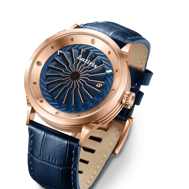 2023  Men's Automatic Mechanical Watch Multifunctional Multi Pointer Rotating Dial Watch Stainless Steel for Man's Watch