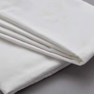 High Quality Low MOQ Waterproof Wicking Properties <b>White</b> Cotton Hotel <b>Flat</b> <b>Sheet</b> 300tc Thread Count Eco-Friendly Washable - Product Image 1