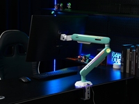 Bras de moniteur Support de table Bras de moniteur d'ordinateur unique et flexible réglable Support de moniteur de bureau