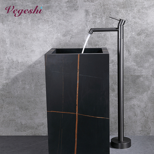 Ensemble de <span class=keywords><strong>douche</strong></span> rond de haute qualité robinet de lavabo mitigeur de <span class=keywords><strong>baignoire</strong></span> au sol mitigeur de <span class=keywords><strong>douche</strong></span> de couleur grise pour salle de bain - Product Image 4