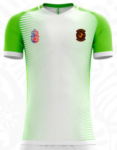 HOSTARON personalizzato per adulti in bianco maglia da calcio a manica corta blu di alta qualità Plus Size oro bianco set di magliette da calcio per gli uomini - Product Image 2