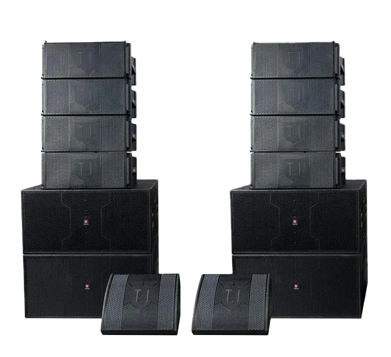 T.I pro audio LA-210 dual 10 inch line array speaker. empty cabinet line array powered line array speaker