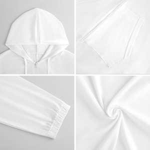 بيع بالجملة قطعة واحدة بيجامة مقنعين بذلة للرجال والنساء طويلة الأكمام الجبهة سستة الصيف الطباعة السروال القصير الطلب الطباعة - Product Image 6