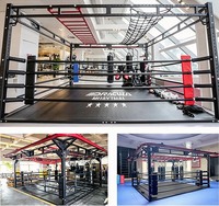 Ring de boxe modulaire personnalisé Matrix Cycle, plateforme de compétition multifonctionnelle pour la boxe, la gym et l'entraînement en arts martiaux