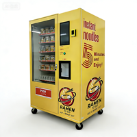 Distributeur automatique de nouilles instantanées intelligent, 24h/24, service en libre-service, cuisson à l'eau chaude, ramen en gobelet automatique, système de paiement multiple