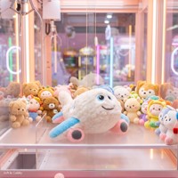 Peluches de avión de 8 pulgadas, juguetes de peluche suaves para máquinas de garras, premios de arcade para niños, venta al por mayor a granel