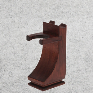 Support à rasoir en bois professionnel pour brosse à raser et rasoir, construction en bois durable - Product Image 3