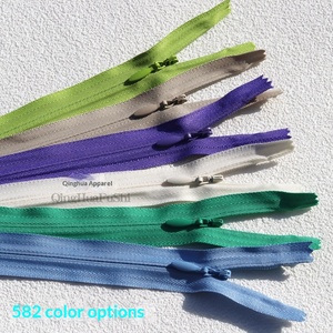 For No. 3 Cloth Edge Invisible Zipper Closed Tail Water Drop Head Tail Garment Wedding Dress Thick Skirt <strong>Genuine</strong> <strong>Nylon</strong> - Product Image 4