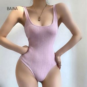ชุดบอดี้สูทแบบรัดรูปพร้อมสายรัดไหล่ ทรงสลิมฟิต ขายดีที่สุด - Product Image 1