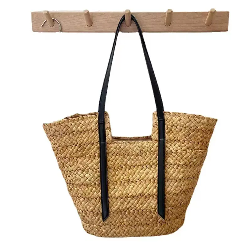 Handtaschen Günstige Umhängetaschen Bohemian Natural Hand Woven Bags Straw Custom Straw Beach Bag