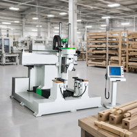 Machine à mortaiser CNC 5 axes, routeur CNC 5 axes, centre d'usinage pour bois massif, usinage de menuiserie