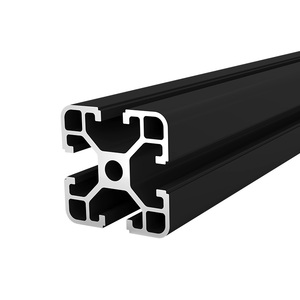 Hitam anodized standar Eropa 4040 profil <span class=keywords><strong>aluminium</strong></span> industri untuk pagar balkon <span class=keywords><strong>aluminium</strong></span> - Product Image 2