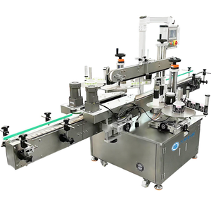 Máquina de etiquetado de latas de esmalte de uñas de barril grande completamente automática, cabezal de doble etiqueta hecho a medida para botellas de Metal y vidrio - Product Image 1