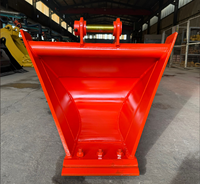 Bucket Alur V RSBM untuk Excavator 6 Ton, Cocok untuk CAT 306 Kubota KX060 Yanmar VIO60 Bucket Trapesium
