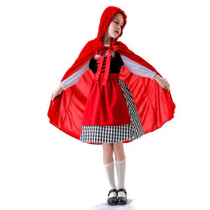 Anime Fairy Tales Red Riding Hood Costume pour filles Red Hood Fancy Dress Kids Halloween Party Costume - Product Image 3