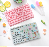 Cartoon Animal Candy Silikon form DIY Backen Kuchen Dekorations werkzeug Hausgemachte Kinder schokolade QQ Sugar Drop Kleber form