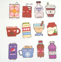 Étiquettes autocollantes personnalisées pour thé au lait ou boisson pour enfants, étiquettes autocollantes Boba à coller sur les bagages, pour tasses, vente en gros, pièces
