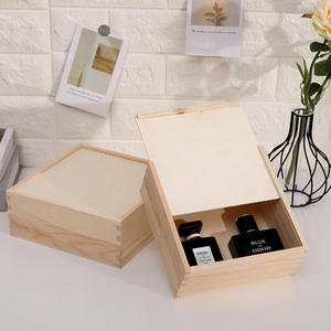 Tùy Chỉnh Vuông Gỗ Thông Lưu Trữ Hộp Với Nắp Trượt Đánh Bóng Kỹ Thuật Cho Kỳ Nghỉ Đồ Trang Sức Trà Linh Tinh Quà Tặng Bao Bì - Product Image 2