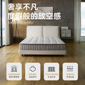 ที่นอนยางพาราพร้อม Pocket Springs แบบแข็งแรง ขนาด 1500x2000 มม. 1800x2000 มม. ยางพาราธรรมชาติ สำหรับเตียงโรงแรม ทนทาน ดีไซน์ทันสมัย - Product Image 5