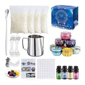 Decorative Soy Wax Candle Containers <b>Empty</b> Vessels with Lids for Private Label Wax Filling Display Program Retail Scented - Product Image 1