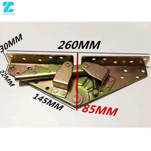 Herrajes para Muebles, Mecanismo de Bisagra Plegable para Sofá, 260/300mm, Ajustable, de Metal, para Sofá Cama, Color Dorado y Negro - Product Image 4