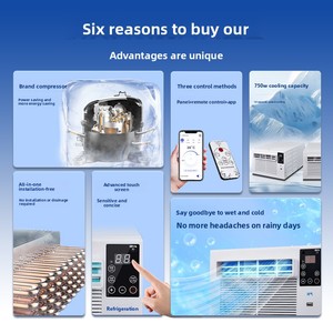 BIBO Mini climatiseur portable anti-moustiques avec compresseur, refroidissement simple, électrique, fabriqué en plastique - Product Image 3
