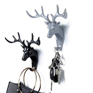 Trang Trí Tường Hộ Gia Đình Gạc Móc Treo Chìa Khóa Đơn Móc Đa Năng Móc Áo Treo Tường Túi Đựng Chìa Khóa Quần Áo Móc Động Vật Hươu - Product Image 6