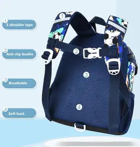 Детский рюкзак в футбольном стиле, очень популярная детская школьная сумка