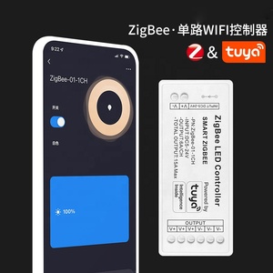 Contrôleur WiFi Tuya Zigbee, application mobile, télécommande intelligente, barre lumineuse LED et ceinture lumineuse, <span class=keywords><strong>variateur</strong></span> de couleur RGB coloré, ROHS - Product Image 2
