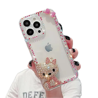 Étui de luxe XP1226 en strass motif cygne pour iPhone 17/16 Pro Apple 15 Transparent 14 Max Housse de protection 13 Bracelet en cristal
