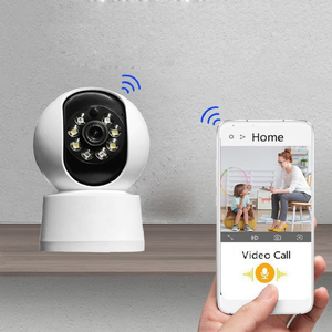 Cámara de seguridad interior para el hogar con rotación de 360 grados, videocámara inalámbrica de visión nocturna a todo Color, Mini cámara de vigilancia Wifi sin nube - Product Image 4