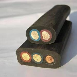 Cable Compuesto Óptico-Eléctrico Estándar Rou, Cero Flotabilidad, Hermético, 2*4+2*0.75+2SM, Grúa Pórtico, 300/500V, Revestimiento de PVC Nitrilo - Product Image 3