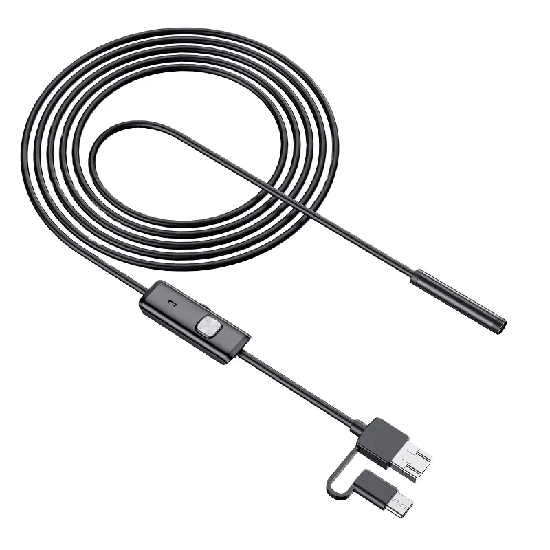 8.0mm 1M/3M/5M USB Endoscope Snake Inspection Camera Borescope Camera with LED Lights for OTG Android Phone, Windows PC, MacBook