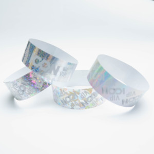 Bracelets de fête résistants aux déchirures et imperméables, fermeture autocollante, billets VIP, bracelets jetables en Tyvek Dupont - Product Image 2