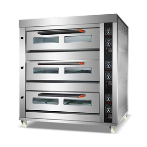 Hornos Eléctricos Comerciales para Panadería - Horneado de Pizza y <span class=keywords><strong>Pan</strong></span> Francés, 3 Niveles, 6 Bandejas - Product Image 5