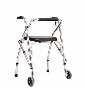 Andador de aluminio ligero <span class=keywords><strong>para</strong></span> caminar <span class=keywords><strong>para</strong></span> <span class=keywords><strong>adultos</strong></span> <span class=keywords><strong>con</strong></span> <span class=keywords><strong>asiento</strong></span> - Product Image 4