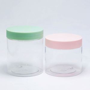 Pot de crème corporelle 50ml 100ml 150ml 200ml 250ml, pot pour gommage au sucre, emballage avec couvercle rose, vert, bleu, contenants cosmétiques - Product Image 5