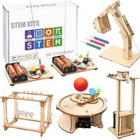 Pistolet à élastiques en bois à faire soi-même pour enfants, jouets éducatifs scientifiques 3D pratiques, kits scientifiques STEM, jouets STEM à faire soi-même
