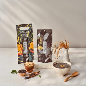 [K-food] High <b>Protein</b> Instant Healthy Breakfast Black Sesame Porridge Powder for Meal Replacement Non-GMO Soy Ready in Seconds - Product Image 5