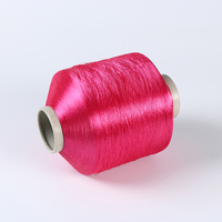 Fil de polyester texturé haute ténacité écologique et coloré, fil FDY brillant 36F, bobine pour le tricot et le tissage de ruban