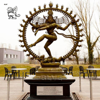 Statue de Nataraja, grand dieu hindou indien dansant, en métal, faite à la main, statue de Nataraja Shiva, sculpture en bronze de Nataraja