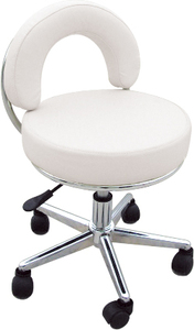Chaise de salon de beauté TOMSPA moderne, chaise de <span class=keywords><strong>barbier</strong></span> en cuir PVC pivotante avec base à roulettes pour salon et bureau à domicile TS-3104C - Product Image 3