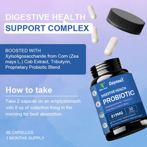 Cápsulas probióticas para la salud intestinal Winstown 819mg, suplemento dietético, cápsulas probióticas. - Product Image 2