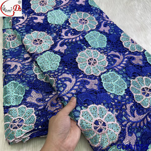 Venta caliente láser gasa guipur cordón secuencias de encaje bordado malla sostenible <span class=keywords><strong>vestidos</strong></span> de <span class=keywords><strong>fiesta</strong></span> precio al por mayor boda africana - Product Image 3
