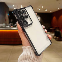 Coques de téléphone électroplaquées antichoc à quatre coins, anti-chute, à prix d'usine pour Samsung A56 A55 A54 S21 S22 S23 S24 S25 Ultra