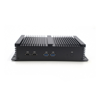 HYSTOU K4 Mini PC de bureau industriel sans ventilateur I5-4200U 6 ports COM VGA HD double affichage 2 Gigabit Ethernet Linux Win10/11 Quad SSD
