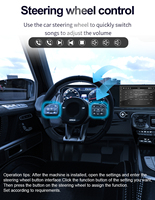 BQCC 7" 2 Din IPS Sans Fil Car Play Android Navigation AHD OBD TPMS GPS WIFI Mirror Link Lecteur Audio de Voiture Garantie 1 An
