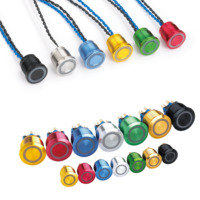 Certification CE RoHS — boutons poussoirs personnalisés, de 22mm, étanche, en métal, pendentif/verrouillage, série