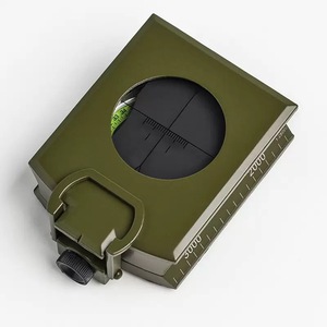 पेशेवर धातु बहुक्रियाशील कंपास बाहरी यात्रा साहसिक शासक स्तर इनक्लिनोमीटर चमक-इन-द डार्क आवर्धक ग्लास - Product Image 4